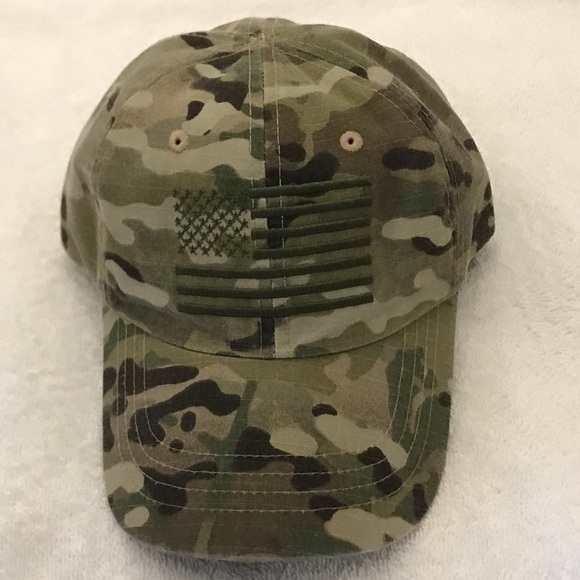 ROTHCO U.S. Military Issue Adjustable Camou American Flag Ball Cap - Picture 3 of 14
